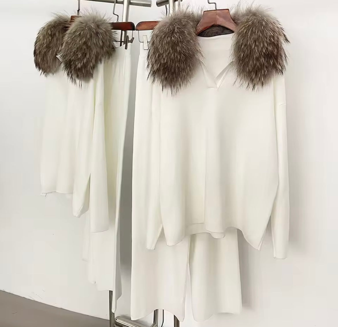 SET PULLOVER PELLICCIA