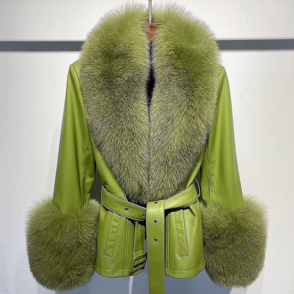 Giacca collo eco-pelliccia